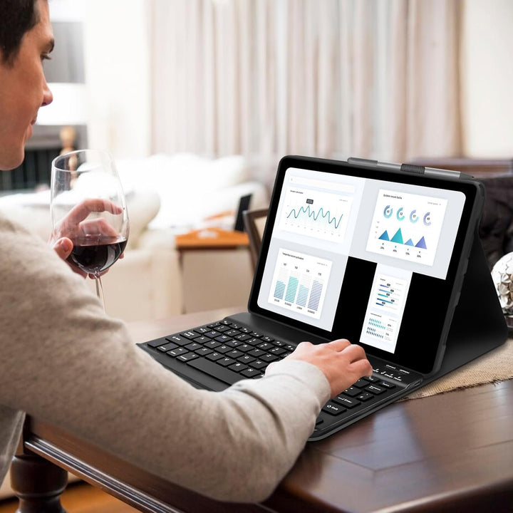 Tastatur Hülle für Lenovo Tab M11 11 Zoll 2024 (TB330FU/TB330XU), Schutzhülle mit Magnetisch Abnehmb