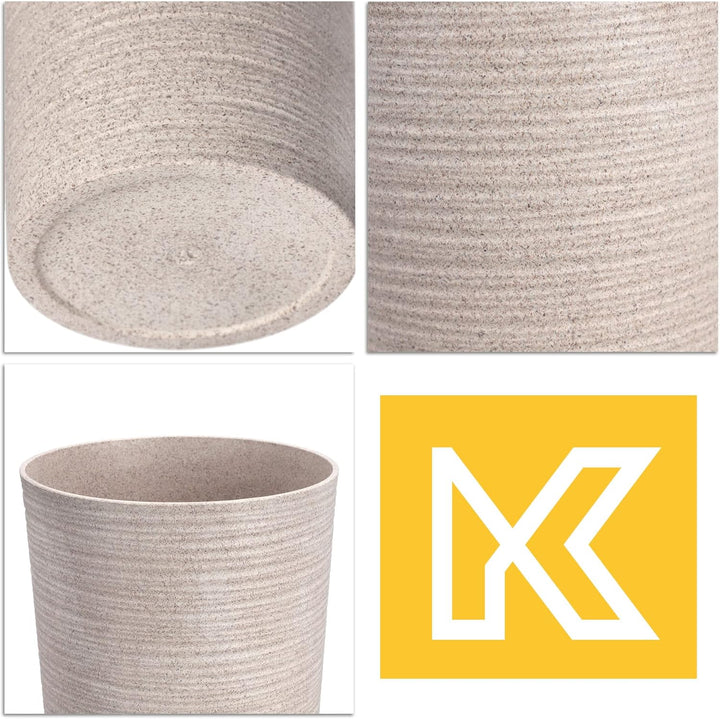KADAX Blumentopf mit Holzspänen, eleganter Übertopf mit herausnehmbarer Einlage, Blumentopfschutz fü