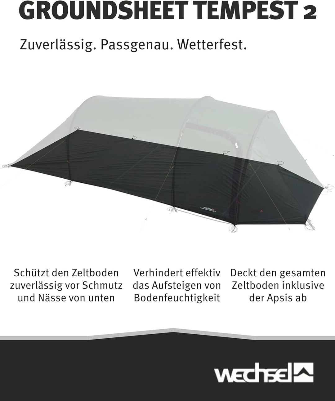 Wechsel Tents Groundsheet - Zusätzlicher Zeltboden passgenau für unsere Zelt Modelle Groundsheet Tem