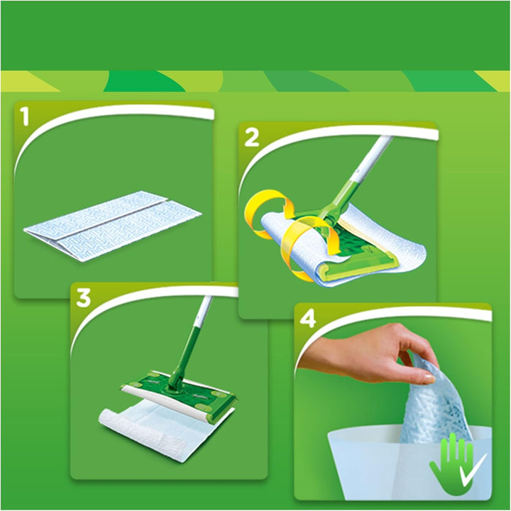 Swiffer Wet Wischtücher Nachfüllpackung, 6er Pack (6 x 24 Stück)