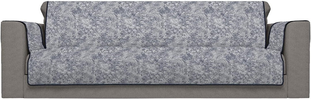 Italian Bed Linen “Glamour” rutschfest Sofa Abdeckung, Dunkel blau, 4 Plätze 4 Plätze Dunkel Blau, 4