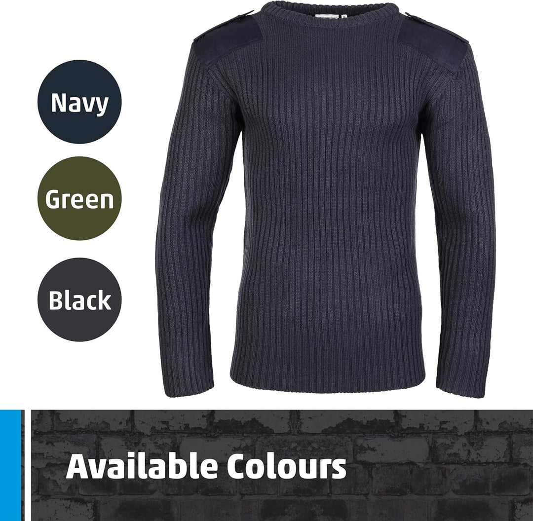 Castle Clothing 120 Pullover mit Rundhalsausschnitt, blau, 120 L Marineblau, L Marineblau
