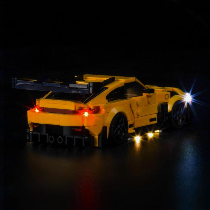 Update Version Licht-Kit Kompatibel mit Lego Porsche 911 GT3 RS Super Car 77239 (Kein Modell), Led B