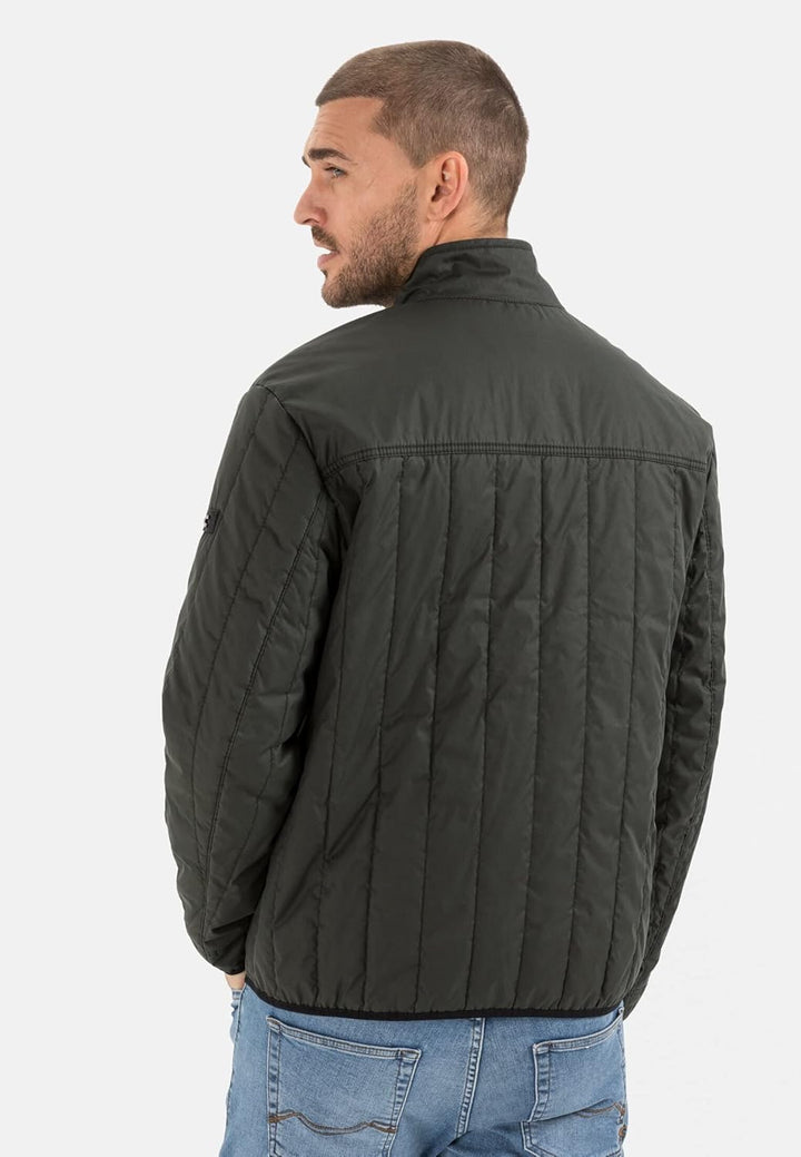 camel active Herren Stepp-Blouson mit Stehkragen 26 Dunkelgrün, 26 Dunkelgrün