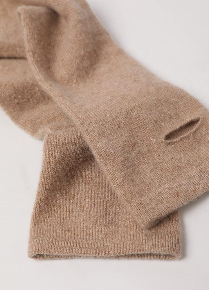 Prettystern Damen Kaschmir-Wolle Arm-Wärmer Lange Arm-stulpen Fingerlose Pulswärmer für Abendmode Lä