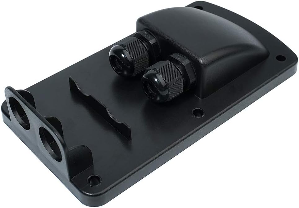 WATTSTUNDE Solarmodul Kabeldurchführung - Haltespoiler Dachbefestigungen Dachdurchführung in schwarz