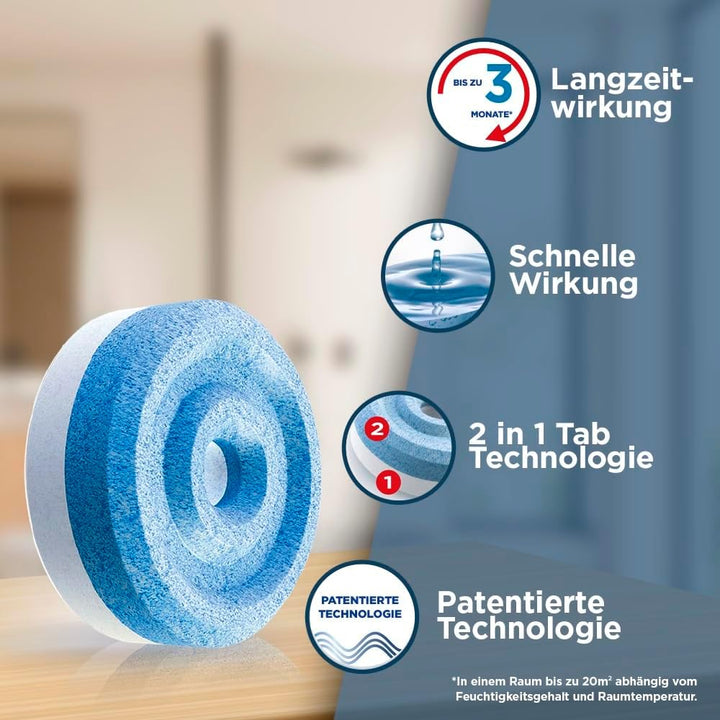 Pattex AERO 360° Neutral Tabs Nachfüllpack, reduzieren Feuchtigkeit und schlechte Gerüche, Nachfüllt