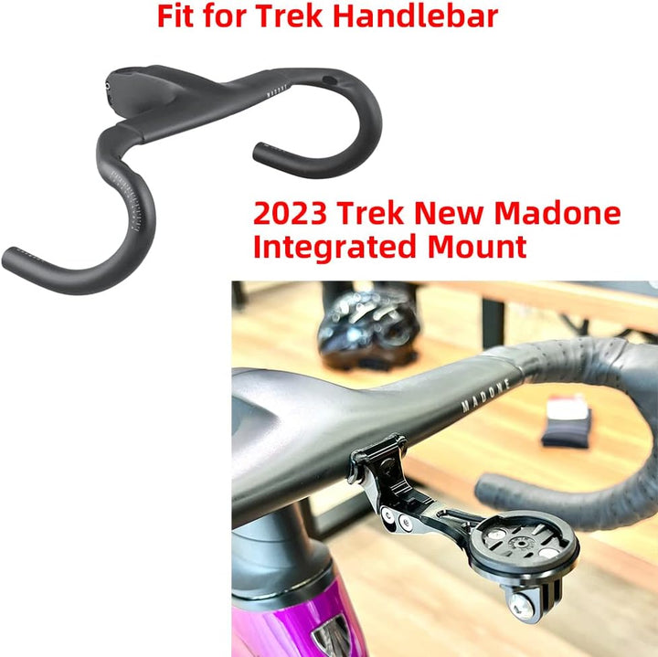 Cestbon Fahrradhalterung für Garmin Edge Wahoo Elemnt Combo Mount für Trek New Madone Integrierter L