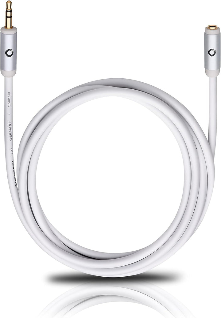 Oehlbach i-Connect J-35 EX Mobiles Audiokabel, 3,5 mm Klinken-Verlängerung schwarz 3.00 m Schwarz 3,