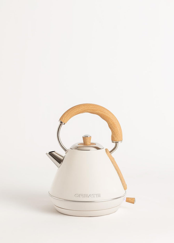 CREATE/PACK TOAST RETRO + KETTLE RETRO M/Weisser Toaster und Weisswasserkocher/Wasserkocher 1 L 1L -