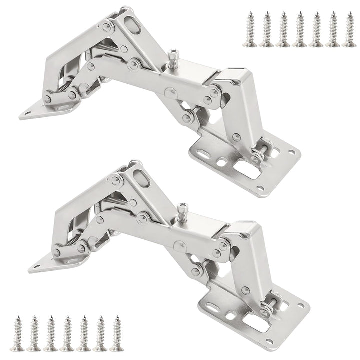 Qrity 2 Stück Scharniere 170° Möbelscharnier Soft Close Türscharniere Hydraulische Sanftes Schliesse