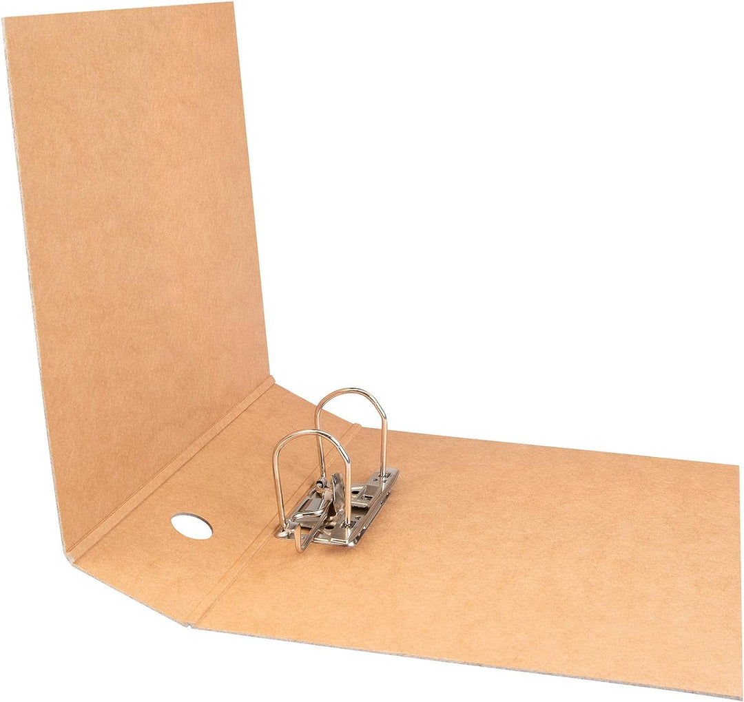 Original Falken 10er Pack Vegan-Ordner Pure Nature. 8 cm breit DIN A4 Braun Aktenordner Briefordner