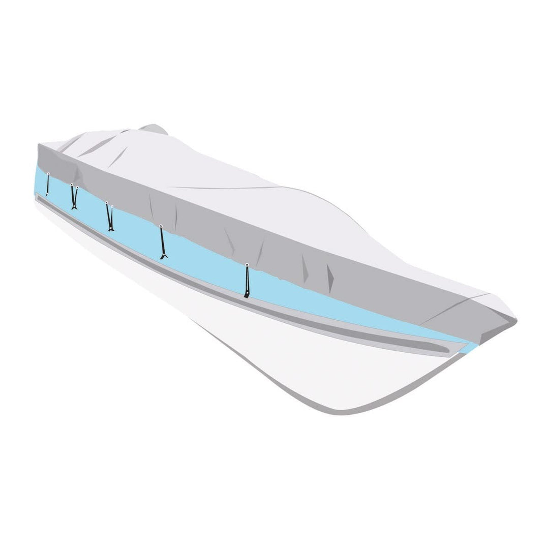 Persenning Bootsplane Boat Cover bis zu 630-710 cm Bootslänge, 380 cm breit, blau