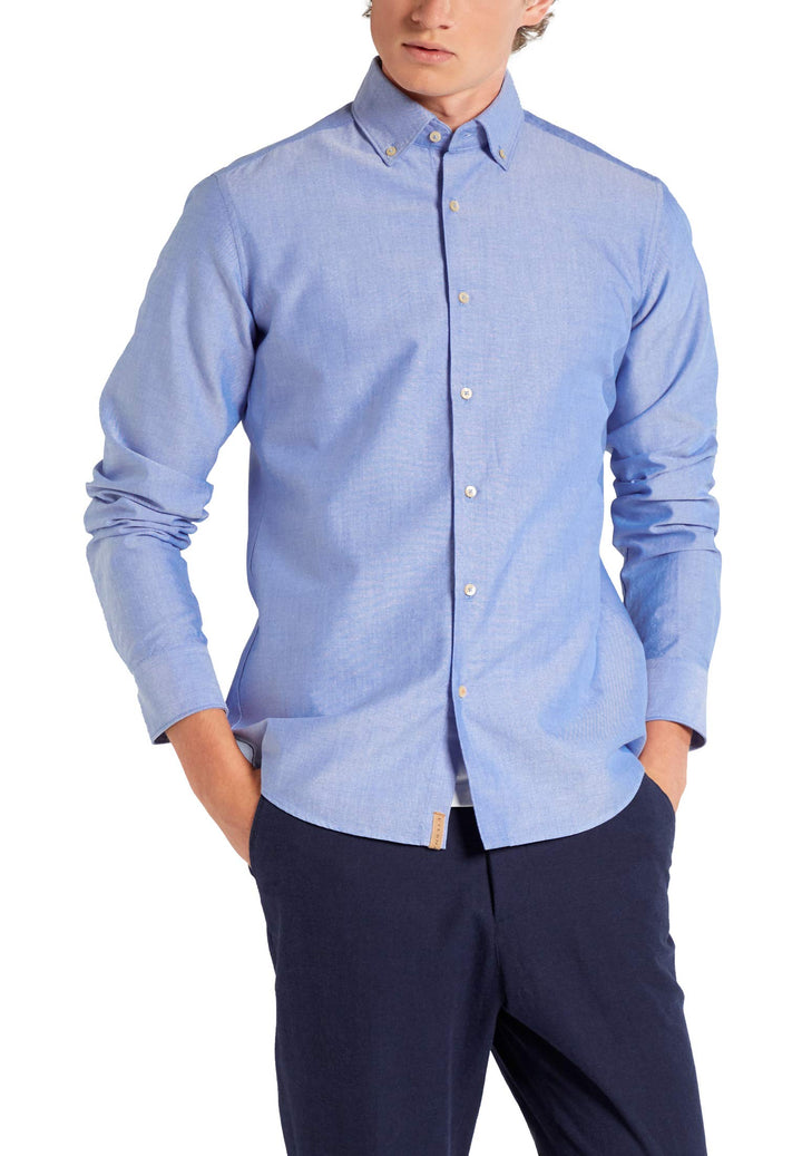 ETERNA Herren Upcycling Shirt Oxford Slim FIT S Blau, S Blau