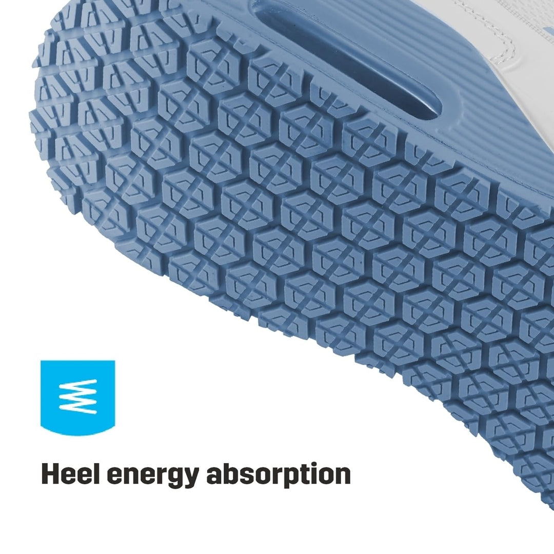 Oxypas ElaS4201lbl Ela SRC-Sportschuhe, Arbeitsschuhe, Sneaker,White with Light Blue,42 EU 42 EU Bla