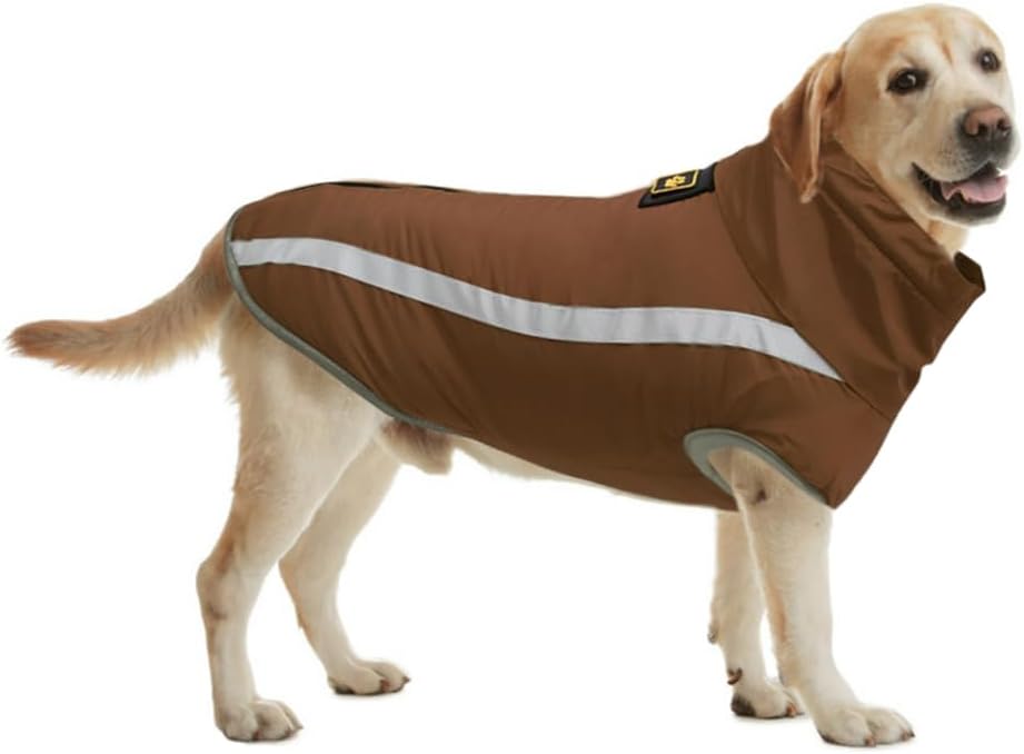 FEimaX Hundemantel Hundejacke wasserdichte Reflektierende Wintermantel mit Fleece Gefüttert Hund Wel