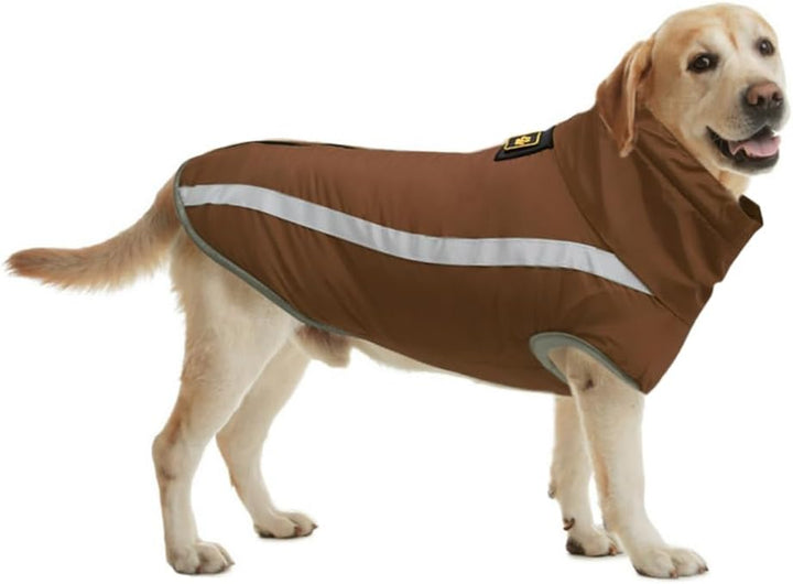FEimaX Hundemantel Hundejacke wasserdichte Reflektierende Wintermantel mit Fleece Gefüttert Hund Wel
