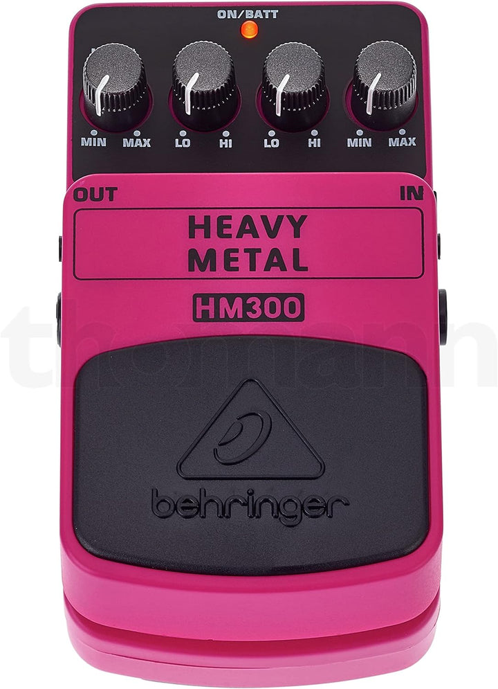 Behringer HM300 Heavy-Metal-Distortion-Effektpedal HEAVY METAL HM300 Guitar Pedal, HEAVY METAL HM300