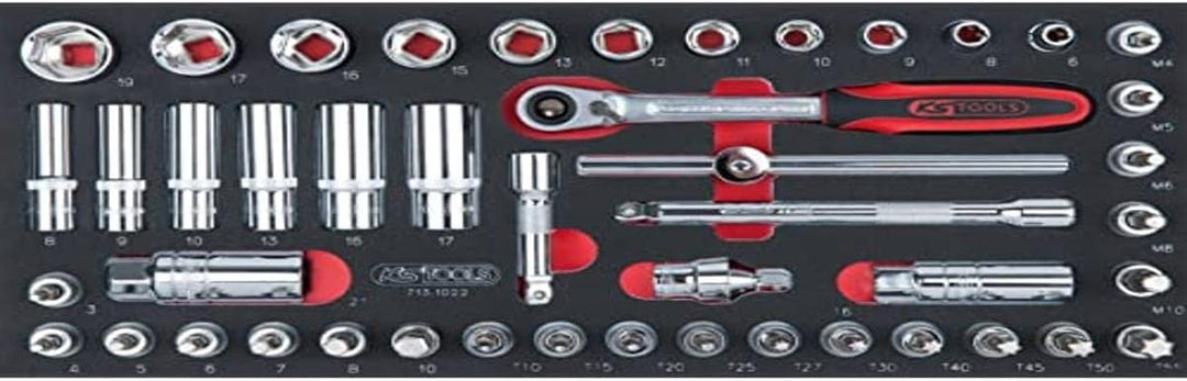 'KS Tools 713.1022 Ultimate Modul de DOUILLES/Zubehör 3/8 46 teilig