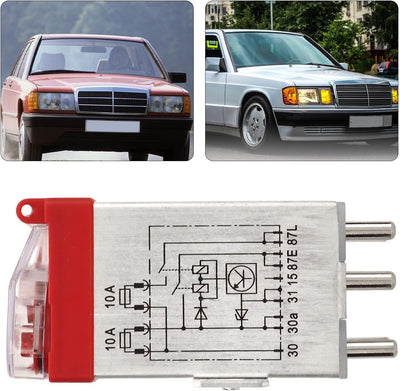 w124,Überspannungsschutzrelais, Überlastschutzrelais Stabile Leistung Verschleissfest 2015403745 für