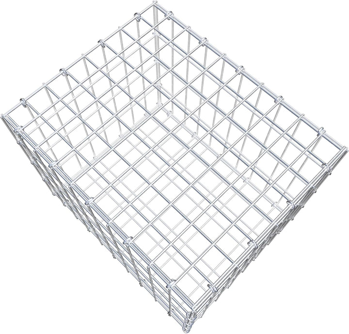 GABIONA Steinkorb-Gabione eckig, Maschenweite 5 x 10 cm, Tiefe 40 cm, Gabione 50 x 40 x 40 cm (L x H