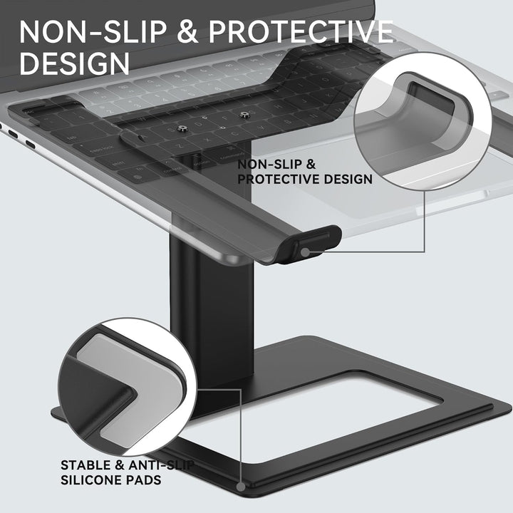 SOUNDANCE Laptop-Ständer für Schreibtisch, verstellbar, ergonomischer Laptop-Ständer für den Schreib