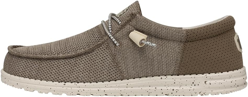 Hey Dude Herren Wally Tri Moc Toe Shoes 37 EU Beige, 37 EU Beige
