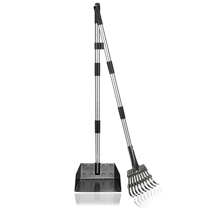 Snagle Paw Hundekotschaufel, 2 Stück Dog Pooper Scooper Hundekotschaufel und Harke Metall Rechen Keh