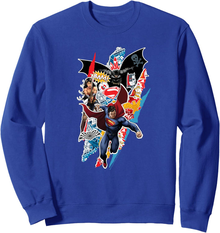 Batman v Superman Ripped Trio Sweatshirt