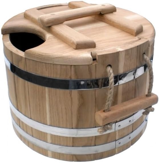 Holz Saunakübel 20 Liter Sauna Eimer Holzeimer Esche Banya Aufgusseimer