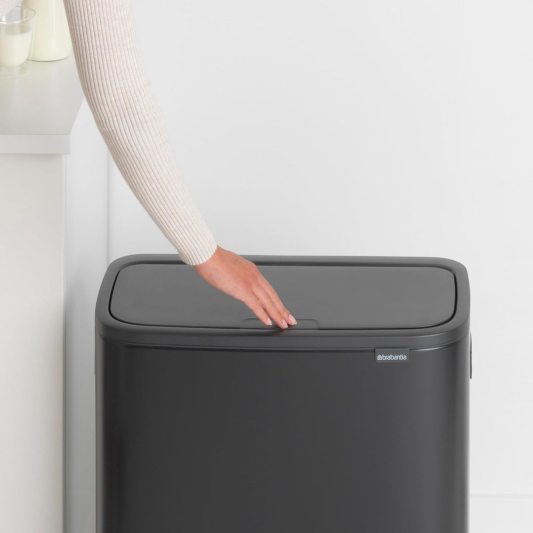 Brabantia Mülleimer, Matt Black, 30 Liter 2 Inneneimer (2 x 30L) Matt Black, 2 Inneneimer (2 x 30L)