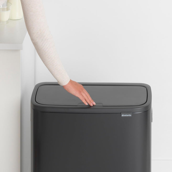 Brabantia Mülleimer, Matt Black, 30 Liter 2 Inneneimer (2 x 30L) Matt Black, 2 Inneneimer (2 x 30L)