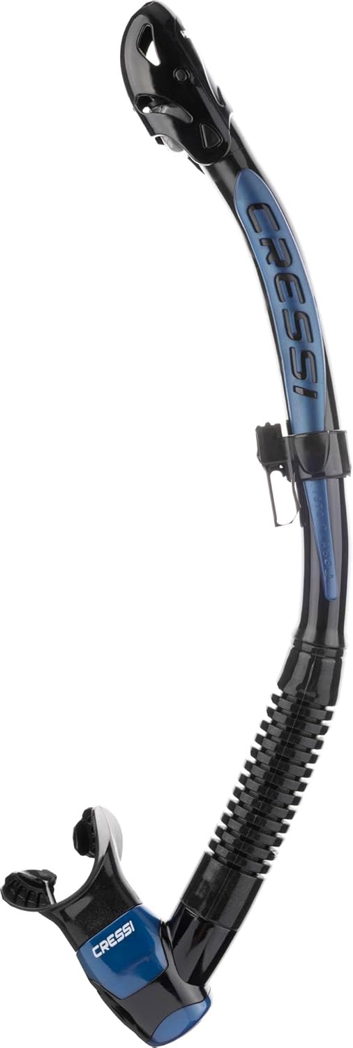 CRESSI Unisex-Adult Quantum + Itaca Ultra Dry Combo Schnorcheln Set Einheitsgrösse Schwarz/Blau, Ein
