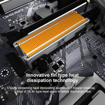 T opiky M.2 SSD-Kühlkörper 2280, Doppelseitiger Kühlkörper, Hochleistungs-SSD-Kühler, SSD-PWM-Kühler