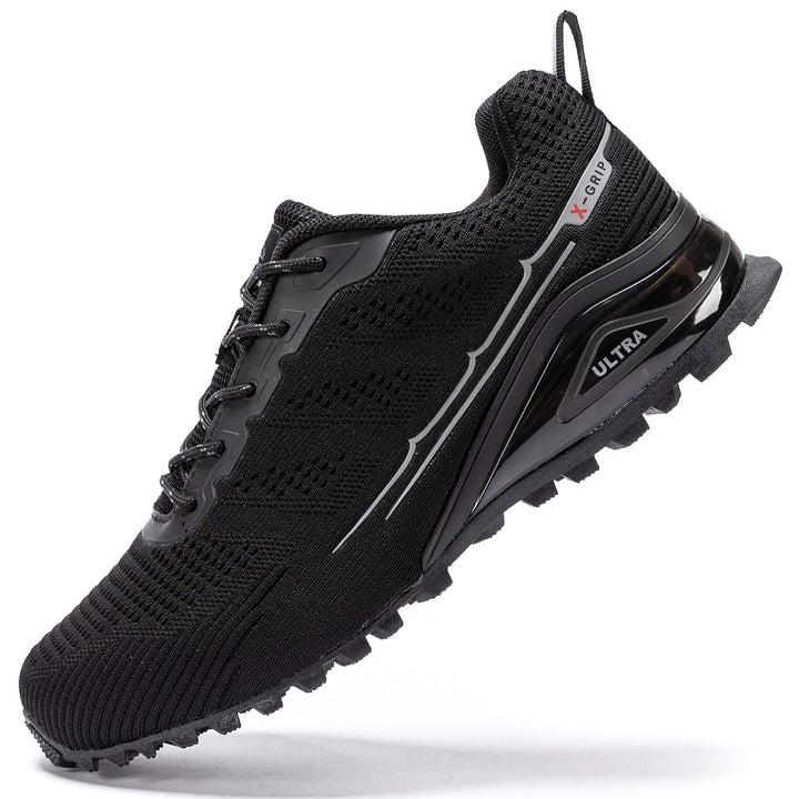 Kricely Traillaufschuhe Herren Leicht Atmungsaktiv Wanderstiefel rutschfest Laufschuhe Outdoor Fitne