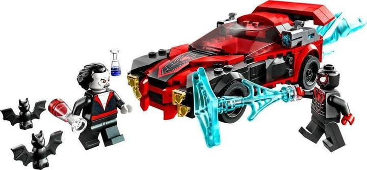 LEGO 76244 Marvel Miles Morales vs. Morbius Set, Spider-Man Rennwagen Spielzeugauto zum Bauen aus Ab