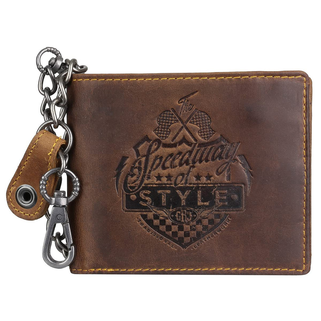 Greenburry Racing Collection Dallas Geldbörse RFID Leder 12,5 cm Brown, Brown