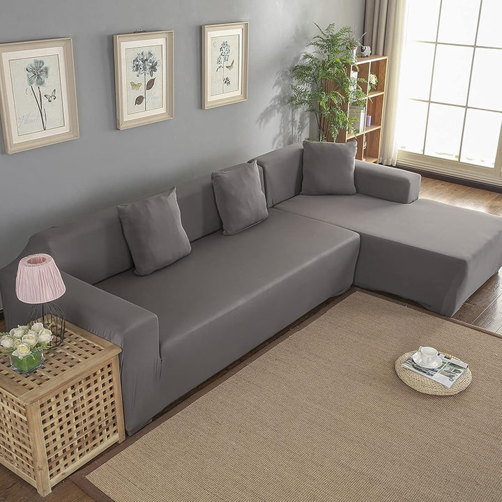 Ejoyous Sofa Überwürfe, Elastische Sofabezüge L Form Stretch Sofabezug Couchbezug Polyester 3+2 Seat