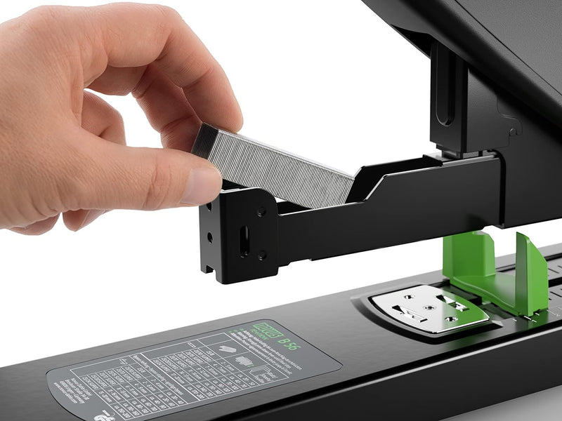 Novus B 56 re+new nachhaltiges Blockheftgerät (Heftleistung 200 Blatt, variabler Einlegetiefe bis 75
