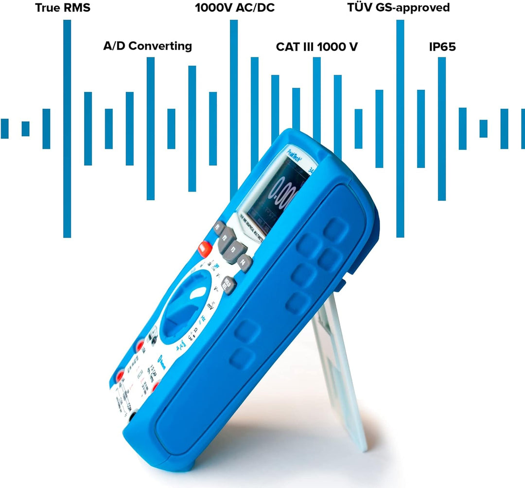 PeakTech 3440 – True RMS Digital Multimeter mit 4.0 Bluetooth & Grafik-Display CAT III 1000 V & Peak