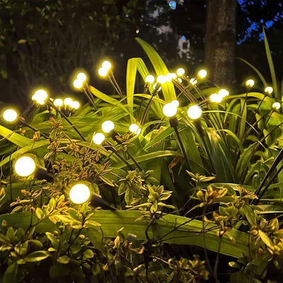 MLOQI Solar Gartenleuchten für Aussen Solarlampen für Aussen Garten Glühwürmchen Gartenlichter 12 LE