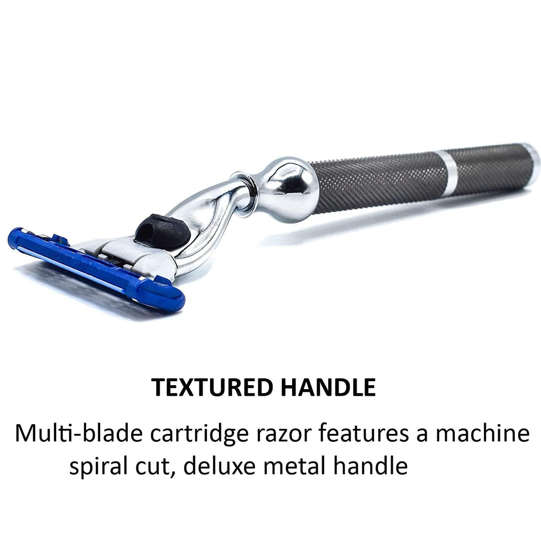 Parker 42M Heavyweight All-Metal Triple Blade Rasierer – Rasiermesser mit Messingrahmen + Deluxe str
