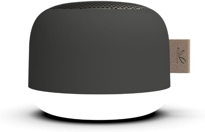 KREAFUNK Alight, magnetischer Bluetooth Lautsprecher mit Licht, Black, black