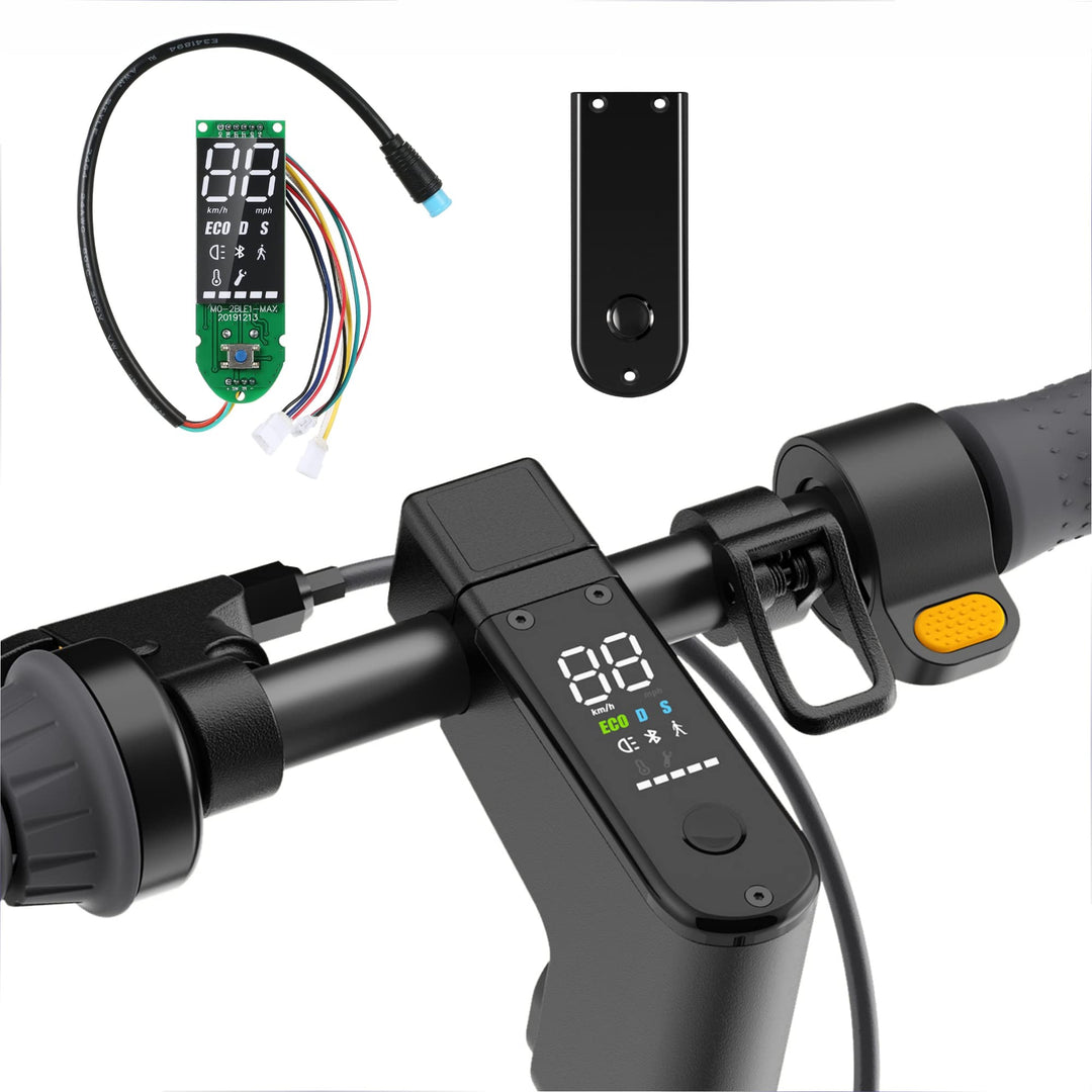 Yungeln Scooter Armaturenbrett mit Bluetooth, 3 Verbindungskabel Dashboard Platine mit Abdeckung kom