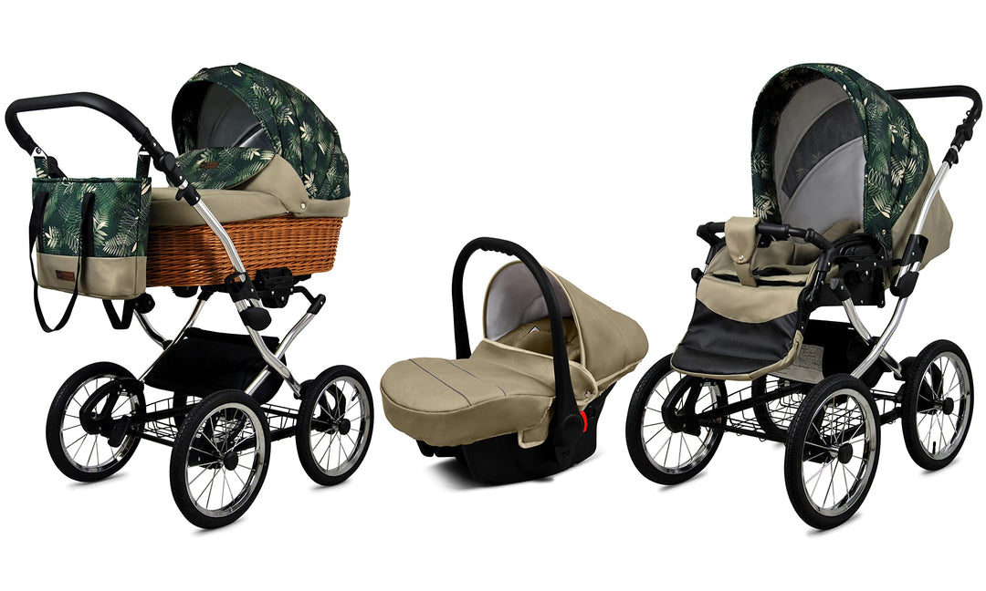 BabyLux Kinderwagen 3in1 mit Autositz für Kleinkinder – Kinderwagen für Neugeborene und Kleinkinder