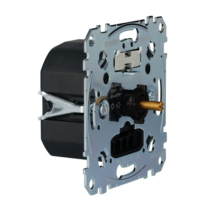 Schneider Electric Merten MEG5132-0000 Dimmschalter, Drehdimmer-Einsatz für ohmsche Last mit Druck-W