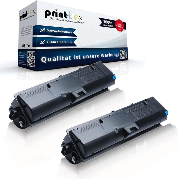 2X Print-Klex Tonerkartuschen kompatibel für Kyocera ECOSYS M2135dn M2635dn M2635dnw M2735dw P2200Se