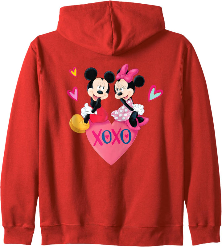 Disney Mickey Mouse and Minnie XOXO Valentine's Day Kapuzenjacke