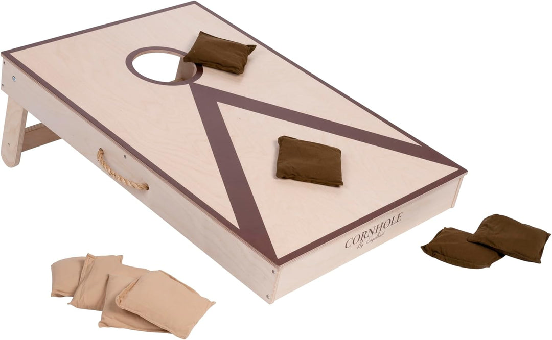 Engelhart Cornhole Einzelspiel 90 × 60 cm Kiefer-/Birkenholz inkl. 2 × 4 Wurfsäckchen