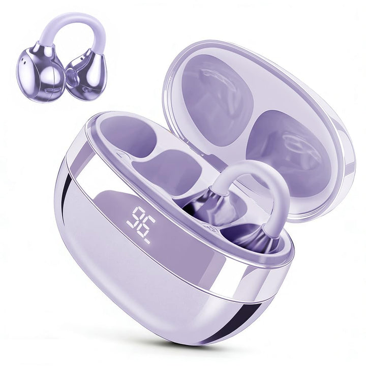Clip-on Open-Ear Bluetooth-Kopfhörer Wireless,Bluetooth 6.0,60 Stunden Ultra-Lange Akkulaufzeit,Komf